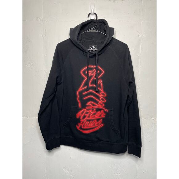 The Weekend After Hours XO Hoodie Black Size Small Red Neon - Picture 1 of 4